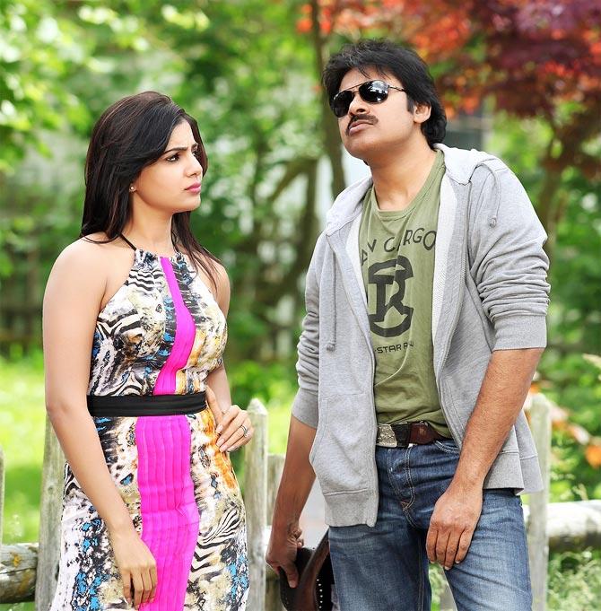 Pawan Kalyan and Samantha in Attarintiki Daaredi