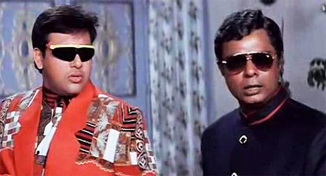 Govinda and Sadashiv Amrapurkar in Coolie No 1