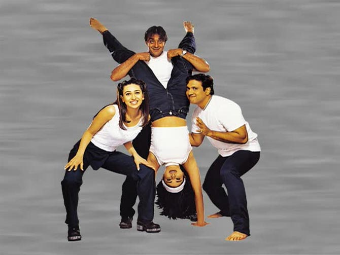 Karisma Kapoor, Sanjay Dutt, Pooja Batra and Govinda in Haseena Maan Jayegi