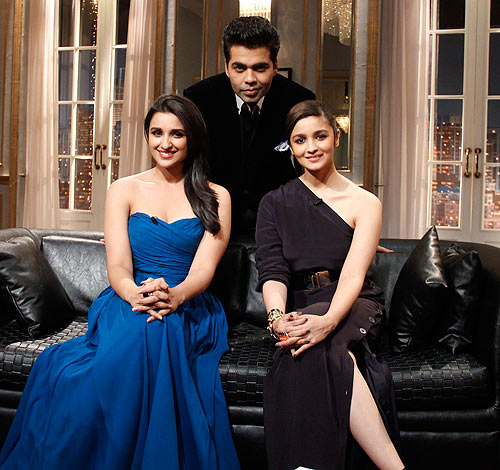 Parineeti Chopra, Karan Johar, Alia Bhatt