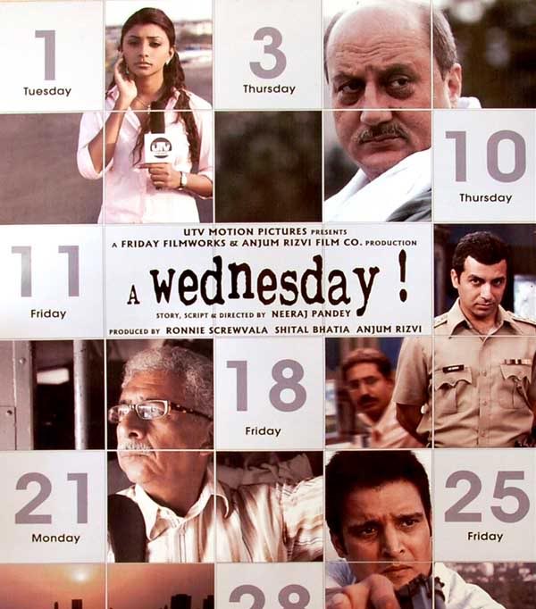 Movie poster of A Wednesday