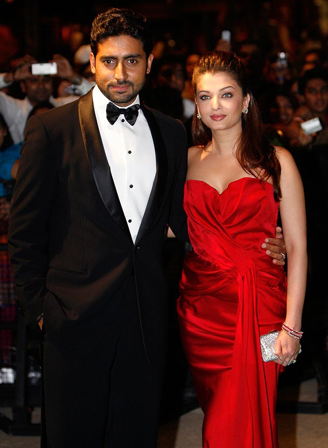 Aishwarya Rai Bachchan with Abhishek Bachchan