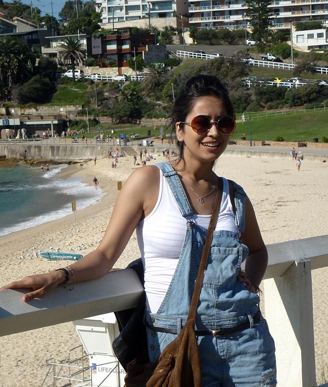 Asha Negi at Bondi Beach Australia