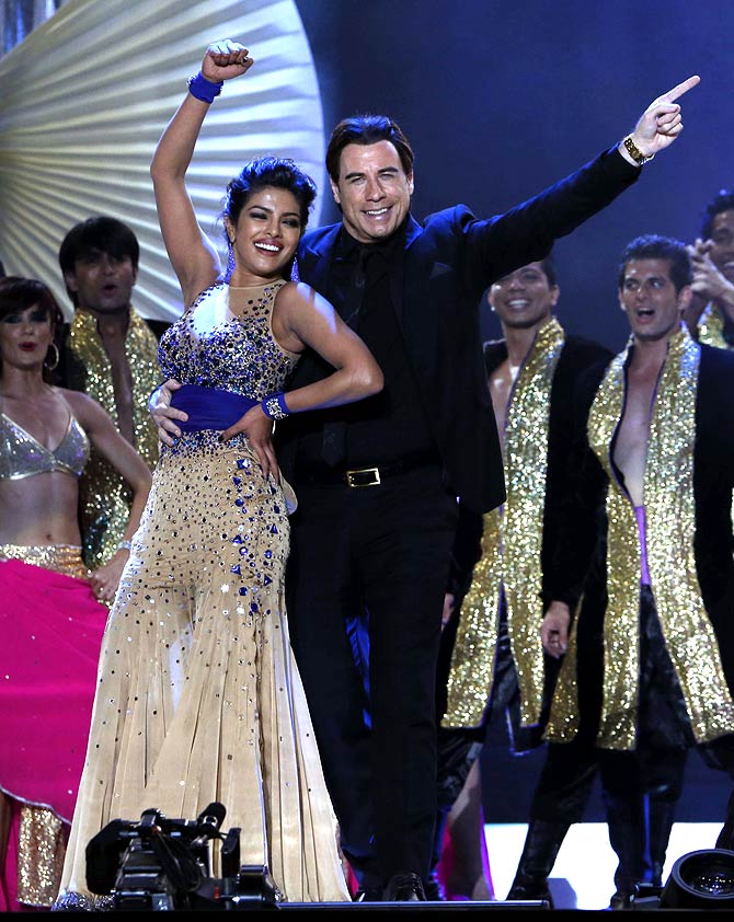 Priyanka Chopra and John Travolta