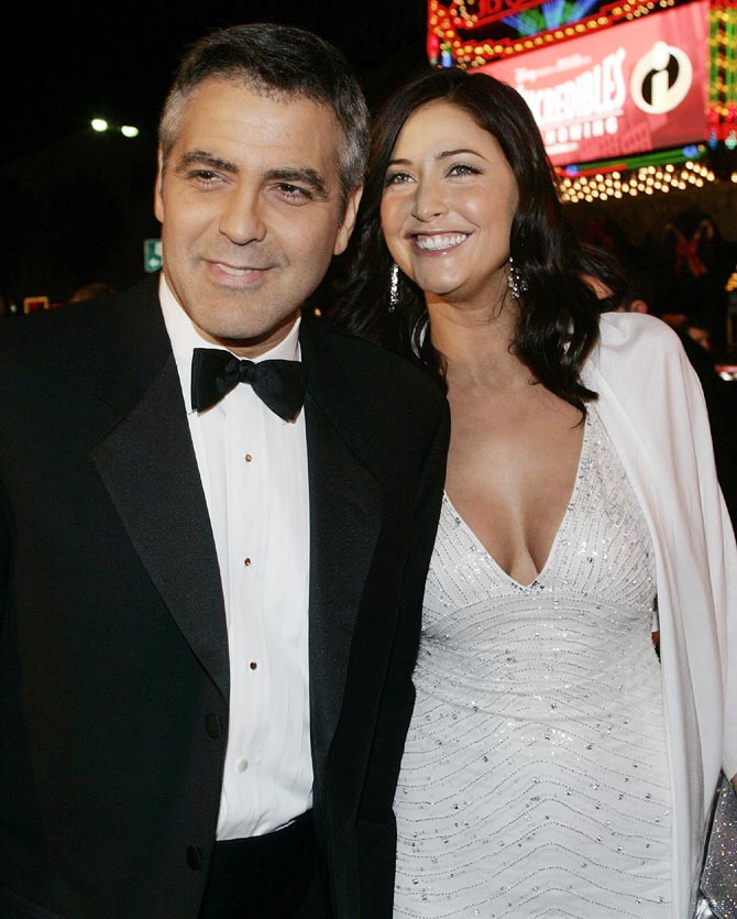Lisa Snowden with George Clooney