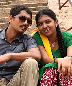 Siddharth and Lakshmi Menon in Jigarthanda