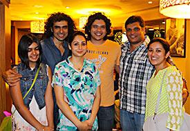 Imtiaz, Sajid and Arif Ali pose for a picture