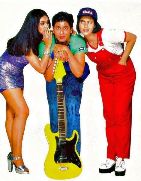 Rani Mukerji, Shah Rukh Khan and Kajol in Kuch Kuch Hota Hai