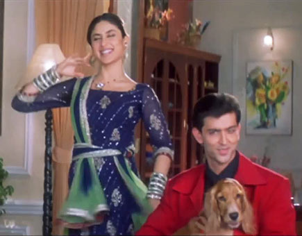 Kareena Kapoor and Hrithik Roshan in Main Prem Ki Diwani Hoon
