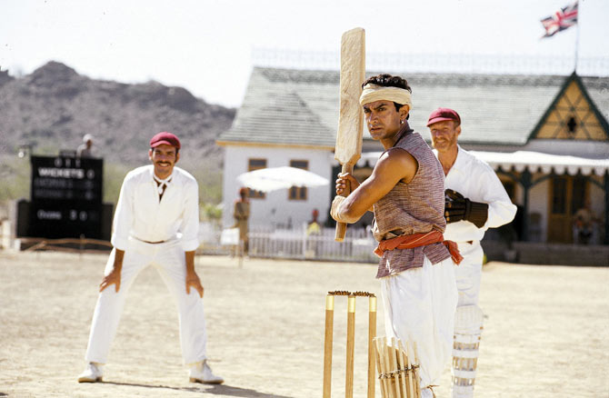 Lagaan hits the boundary from the word go.