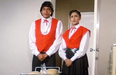 Mithun Chakraborty and Smita Patil