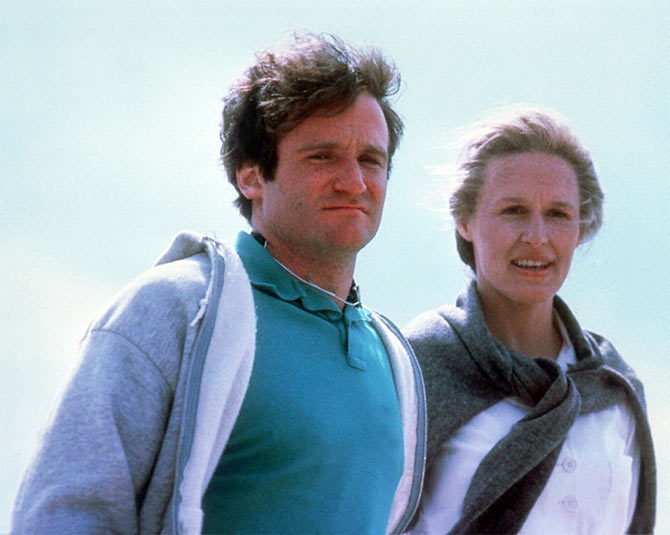 Robin Williams and Glenn Close in The World According To Garp