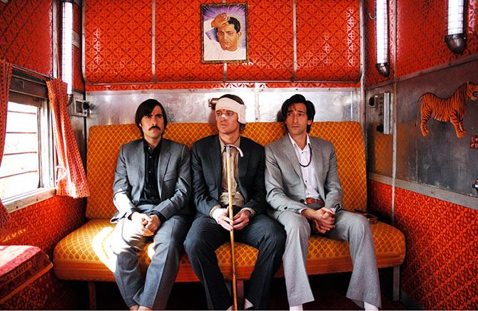 Jason Schwartzman, Owen Wilson, Adrien Brody in The Darjeeling Limited.