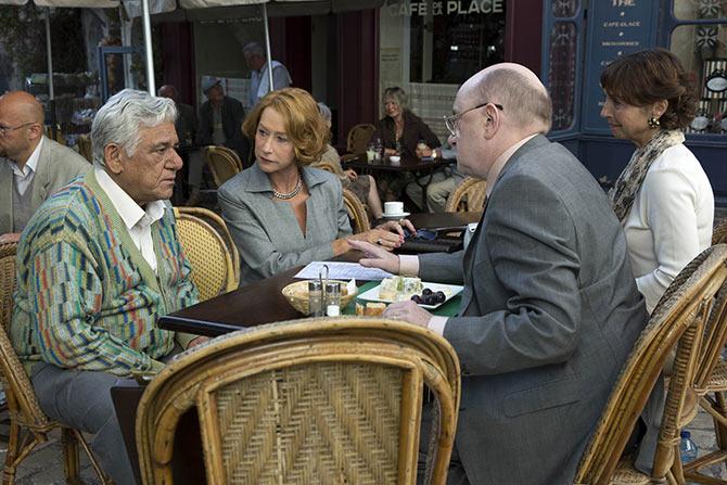 Om Puri, Helen Mirren, Michel Blanc, Shuna Lemoine in The Hundred-Foot Journey.