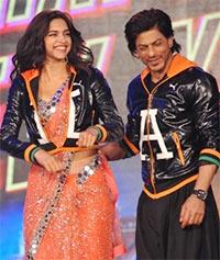 Deepika Padukone and Shah Rukh Khan