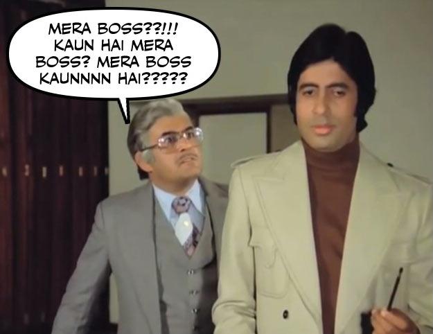 Sanjeev Kumar and Amitabh Bachchan in Trishul