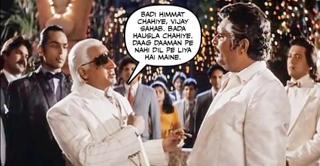 Vishwajeet Pradhan, Gulshan Grover and Raja Murad in Mohra