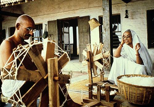 Ben Kingsley and Rohini Hattangady in Gandhi