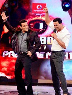 Salman Khan and Akshay Kumar on Bigg Boss 7