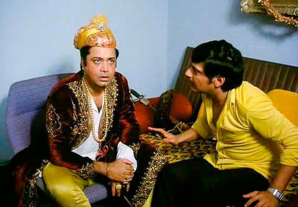 Deven Verma with Amol Palekar in Gol Maal