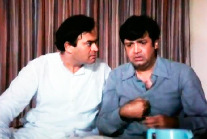 Sanjeev Kumar and Deven Verma in Angoor