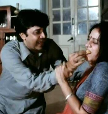 Deven Verma and Aruna Irani in Angoor