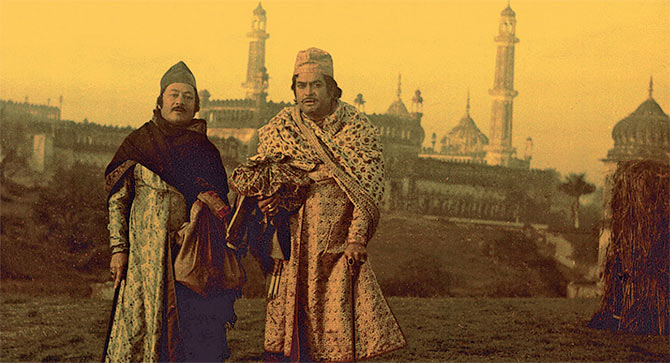 Saeed Jaffrey and Sanjeev Kumar in Shatranj Ke Khilari