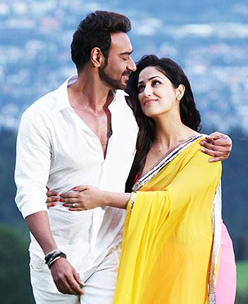 Ajay Devgn and Manasvi Mamgai in Action Jackson