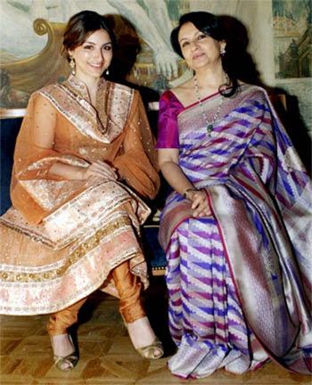 Soha Ali Khan with Sharmila Tagore