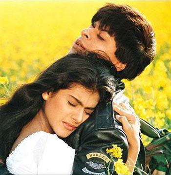 Kajol and Shah Rukh Khan in Dilwale Dulhaniya Le Jayenge