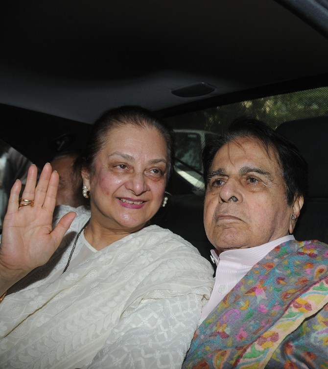 Saira Banu and Dilip Kumar