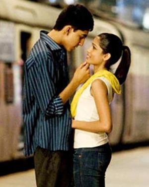 Dev Patel and Freida Pinto in Slumdog Millionaire