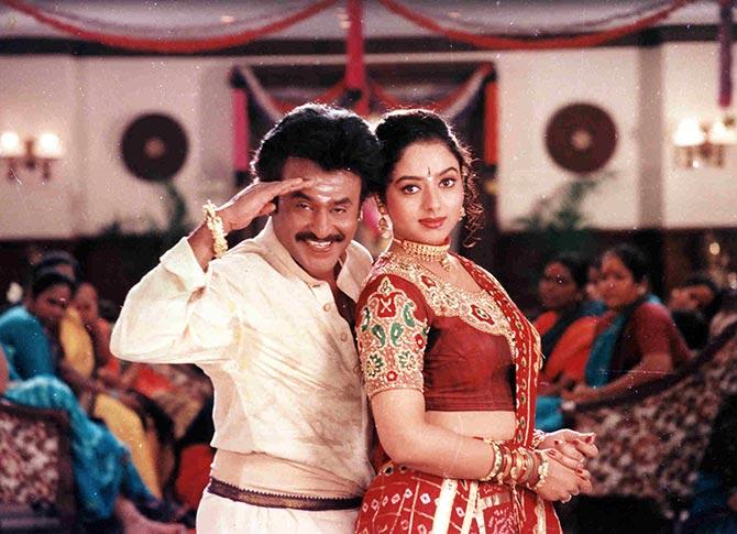 Rajiinikanth and Khushboo in Annamalai