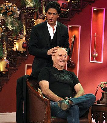 Shah Rukh Khan and Anupam Kher