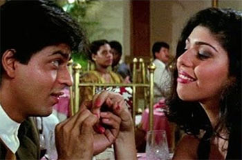 Shah Rukh Khan and Anaita Shroff Adajania in Dilwale Dulhaniya Le Jayenge