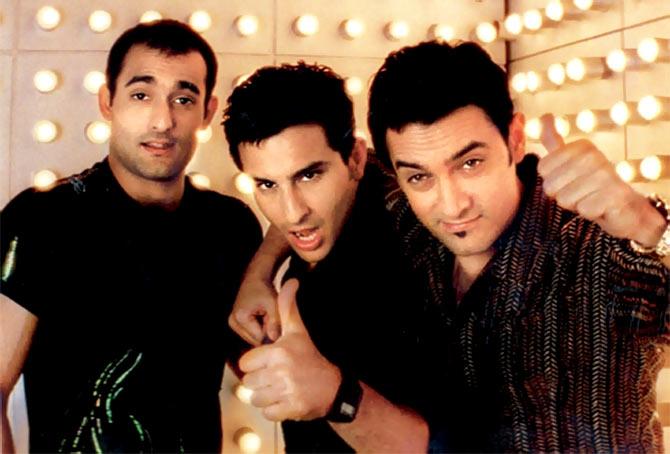 Akshaye Khanna, Saif Ali Khan and Aamir Khan in Dil Chahta Hai