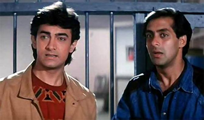 Aamir and Salman Khan in Andaz Apna Apna