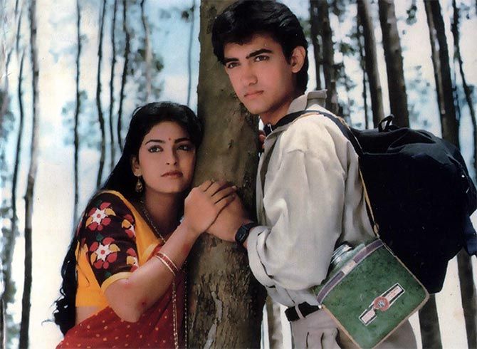 Aamir Khan and Juhi Chawla in Qayamat Se Qayamat Tak