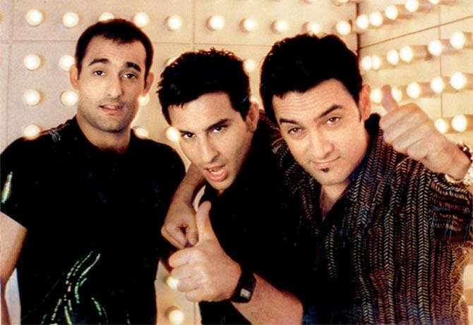 Akshaye Khanna, Saif Ali Khan and Aamir Khan in Dil Chahta Hai