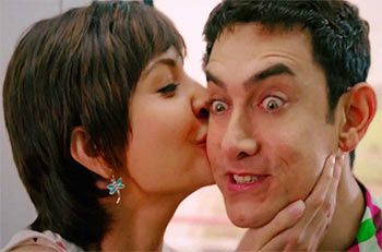 Anushka Sharma and Aamir Khan in PK