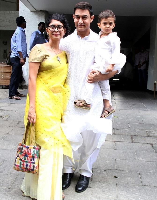 Kiran Rao, Aamir Khan and Azad Rao Khan