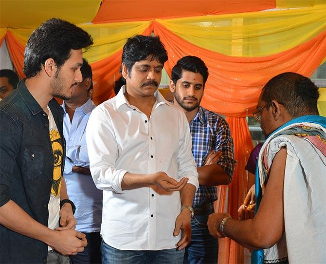 Akhil and Nagarjuna Akkineni 