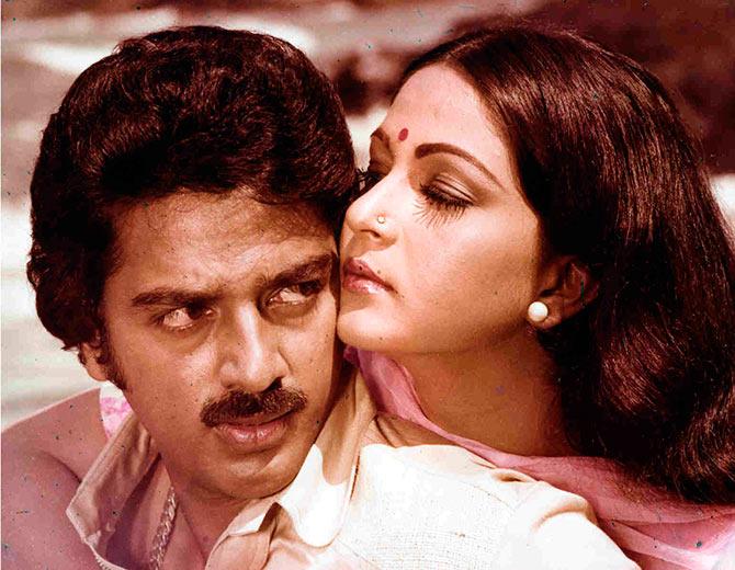 Rati Agnihotri and Kamal Haasan in Ek Duje Ke Liye