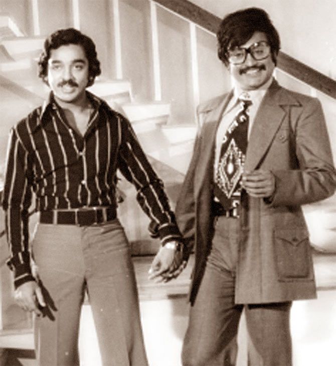 Kamal Haasan and Rajinikanth in Apporva Raagangal