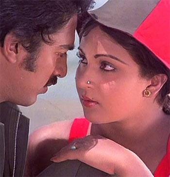 Kamal Haasan and Rati Agnihotri in Ek Duuje Ke Liye