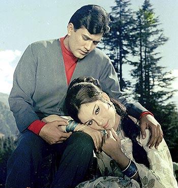 Rajesh Khanna and Sharmila Tagore in Aradhana