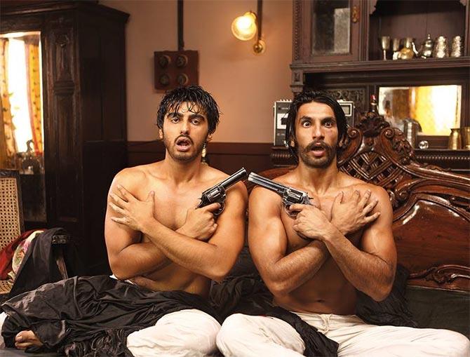 Arjun Kapoor and Ranveer Singh in Gunday