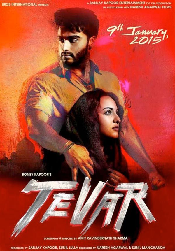 Arjun Kapoor and Sonakshi Sinha in the Tevar poster