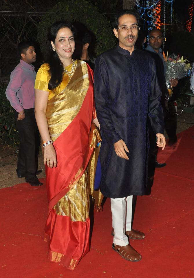 Rashmi and Uddhav Thackeray