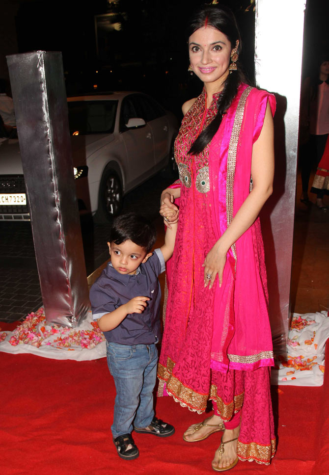 Divya Khosla Kumar with her son